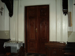 Drzwi wewnętrzne - kościół św. Wawrzyńca w Kutnie