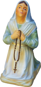 Figura św. Bernadety, materiał żywiczny, wysokość 60 cm