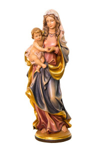 Madonna, rzeźba drewniana, wysokość 25 cm