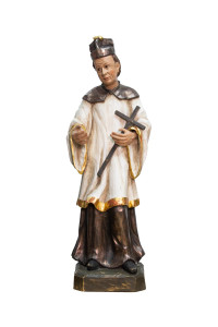 Święty Jan Nepomucen, rzeźba drewniana, wysokość 60 cm