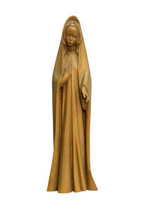 Madonna, drewniana rzeźba bejcowana, wysokość 60 cm