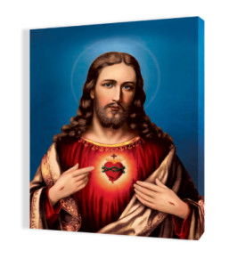 Obraz na płótnie Serce Pana Jezusa, 35 x 50cm