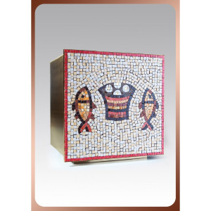 Tabernakulum z ręcznie wykonaną mozaiką 