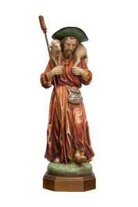 Jezus Dobry Pasterz, rzeźba antyczna, wysokość 55 cm