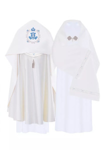 Welon haftowany z symbolem Maryjnym