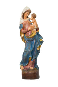 Madonna z Dzieciątkiem, rzeźba drewniana, wysokość 75 cm