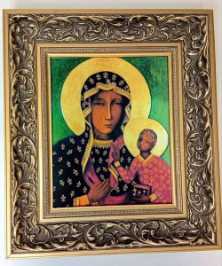 Obraz w ozdobnej ramie - Matka Boża Częstochowska 
