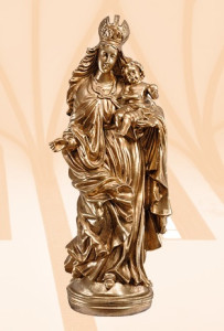 Matka Boża Szkaplerzna (włoskie złoto-jasne)