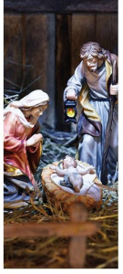 Tło do szopki bożonarodzeniowej - Narodziny Jezusa Chrystusa