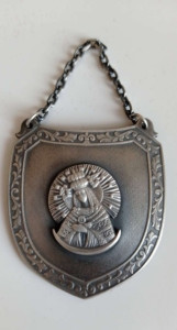 Ryngraf srebrny z Matką Boską Ostrobramską