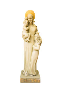 Święta Anna, rzeźba drewniana, wysokość 180 cm