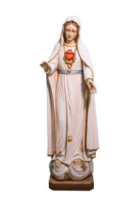 Madonna Fatimska - Objawienie, rzeźba drewniana, wysokość 90 cm