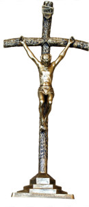 Krzyż Papieski na ołtarz, wysokość 67 cm