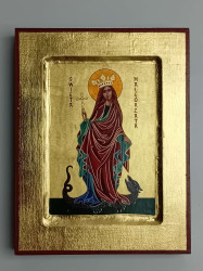 Ikona bizantyjska - św. Małgorzata, 18 x 14 cm