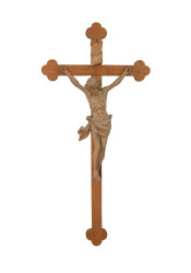 Krzyż z pasyjką, rzeźba drewniana, wysokość 95 cm