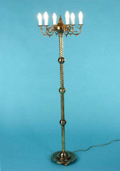 Lampa stojąca, 6-płomienna, wysokość 160 cm