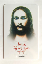 Obrazek plastikowy Jezu Ty się tym zajmij koronka