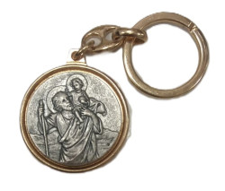 Brelok Św. Krzysztof niklowany jednostronny.jpg