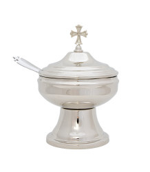 Łódka mosiężna niklowana