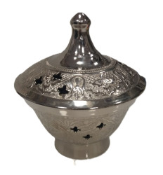 kadzielnik niklowany zdobiony 10 cm piękny.jpg