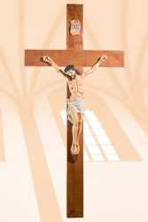 Korpus Chrystusa na krzyżu (kolorowy)