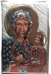 Ikona srebrna Matka Boża Częstochowska.jpg