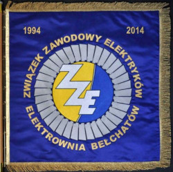 Sztandar związkowy - ZZE 