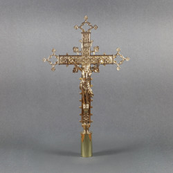Krzyż mosiężny procesyjny wys.50 cm