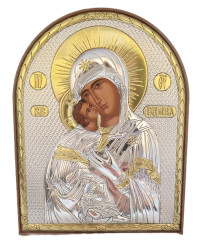 Ikona - Matka Boska Włodzimierska, 15,5 x 12 cm, do postawienia 