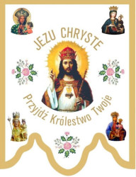  Chorągiew haftowana, Jezus Chrystus - projekt