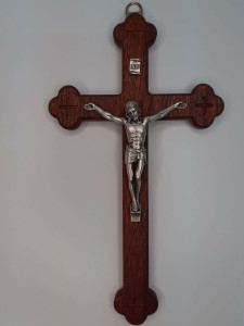 Krzyż Syjon sapelli drewniany na ścianę 20cm