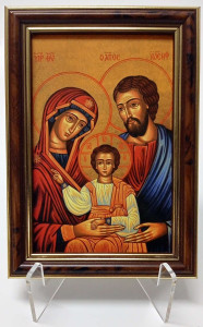 Obraz w ramie Święta Rodzina, 12,5 x 17,5 cm