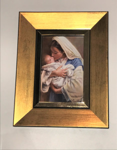 Matka Boska z Dzieciątkiem 18,5 x 23,5 cm