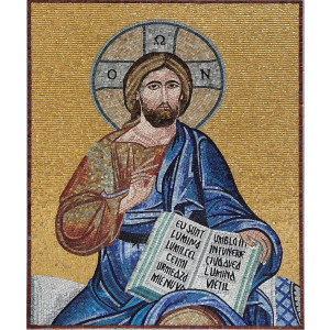 Mozaika Jezus Władca Wszechświata wymiar 60cm x 60cm