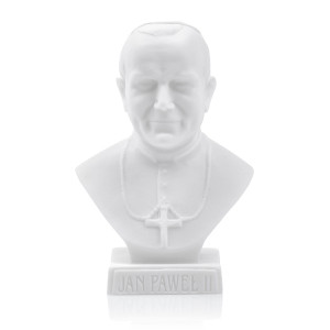 Figurka Św. Jan Paweł II, popiersie z alabastru