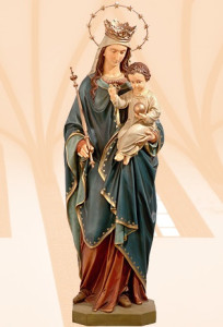 Figura Matki Bożej Królowej Świata, wysokość 140 cm