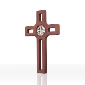 Krzyż wiszący, drewniany, wysokość 18 cm (50 sztuk)