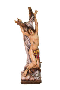 Święty Sebastian, rzeźba drewniana, wysokość 80 cm