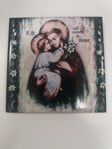 Obrazek ceramiczny Święty Antoni z Padwy 10x10 cm lub 15x15 cm 