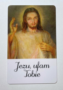 Obrazek plastikowy Jezu ufam Tobie 