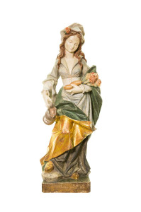 Święta Elżbieta, rzeźba drewniana, wysokość 90 cm