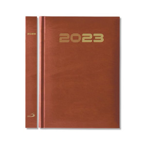 Kalendarz - terminarz A5 Standard 2023 (brązowy)