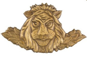 Symbol ewangelisty św. Marek -aplikacja sakralna, ornament na ołtarz lub ambonę