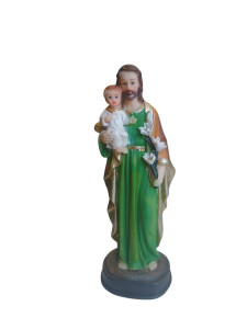 Figurka - Święty Józef 14 cm - Zielony