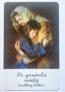Obrazek plastikowy Modlitwa po spowiedzi Świętej 