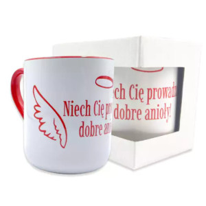 Kubek czerwony - Niech Cię prowadzą dobre anioły 