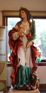 Rzeźba świętej Katarzyny Aleksandryjskiej 