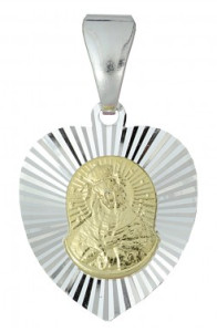 Srebrny medalik - Matka Boska Ostrobramska (próba 925)