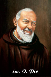 Święty Ojciec Pio - Obrazek z modlitwą