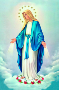 Matka Boża Niepokalana - Obrazek z modlitwą